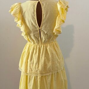 Yellow Ruffle Dress